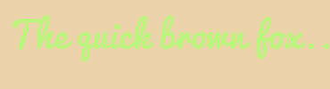 Image with Font Color BBF57D and Background Color EAD3A8